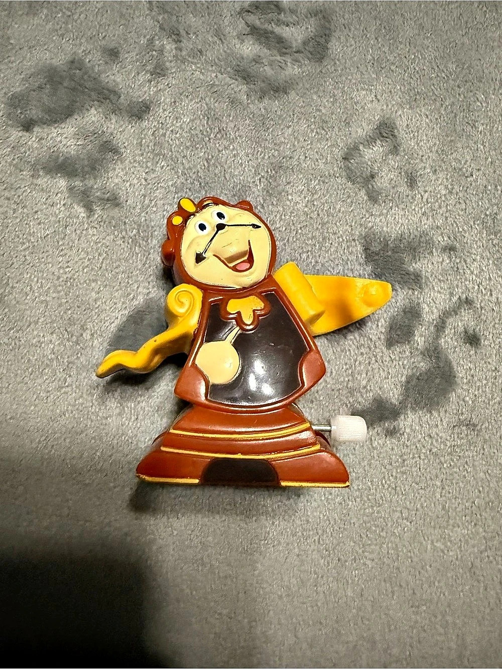 Disney Beauty and the Beast Cogsworth Wind-Up Toy Brown & Yellow